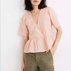 Madewell Crossover Peplum Top